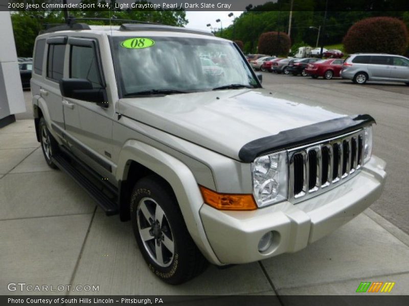Light Graystone Pearl / Dark Slate Gray 2008 Jeep Commander Sport 4x4