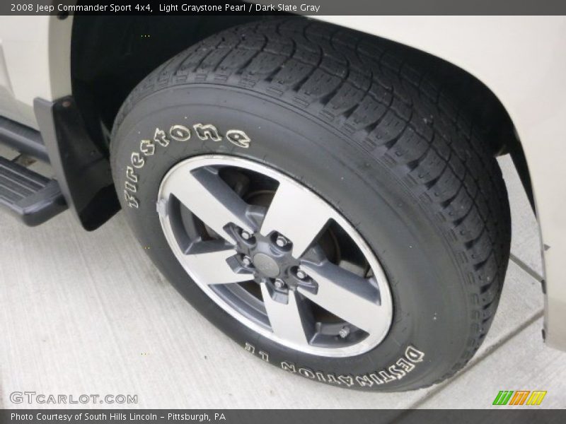 Light Graystone Pearl / Dark Slate Gray 2008 Jeep Commander Sport 4x4