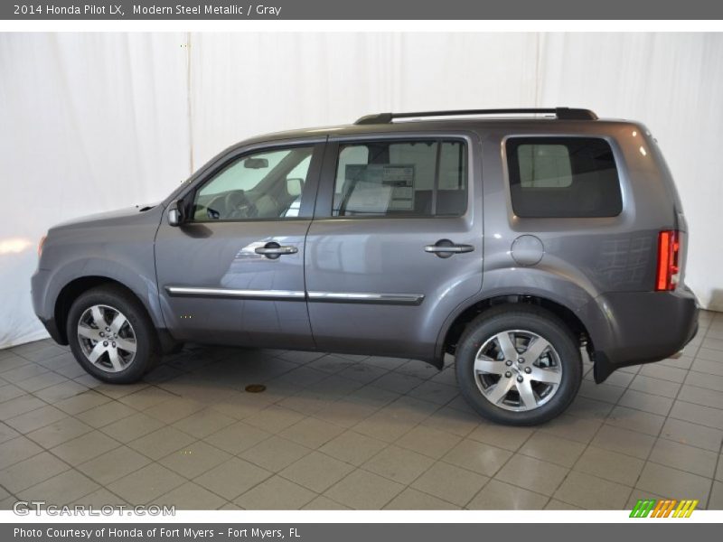 Modern Steel Metallic / Gray 2014 Honda Pilot LX