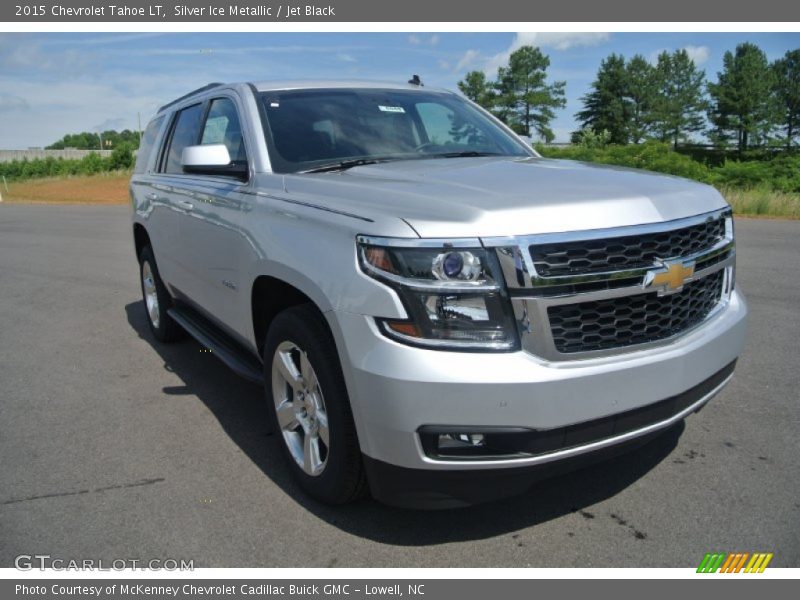 Silver Ice Metallic / Jet Black 2015 Chevrolet Tahoe LT