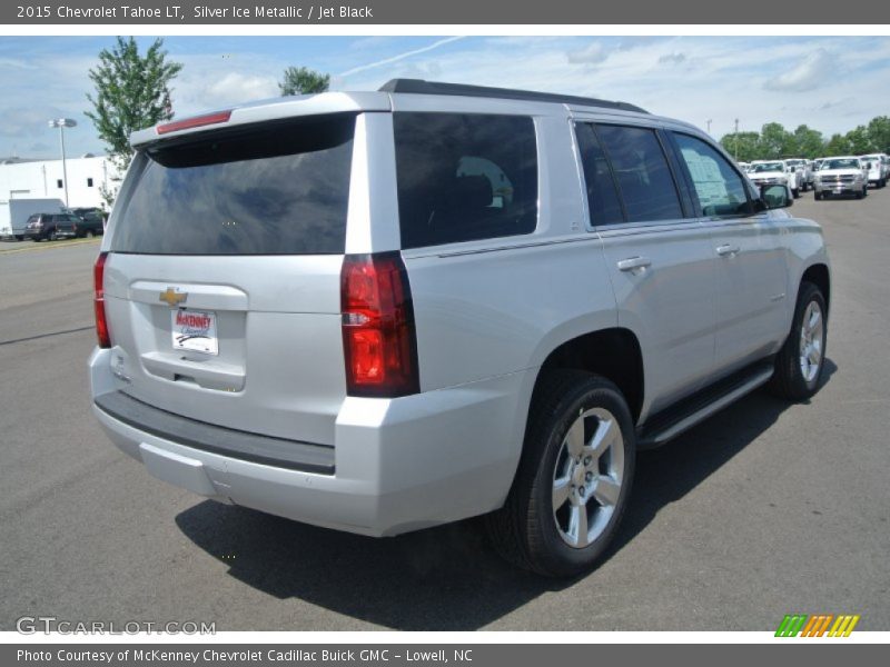 Silver Ice Metallic / Jet Black 2015 Chevrolet Tahoe LT