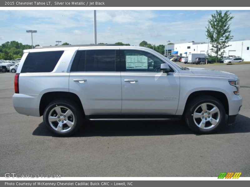 Silver Ice Metallic / Jet Black 2015 Chevrolet Tahoe LT