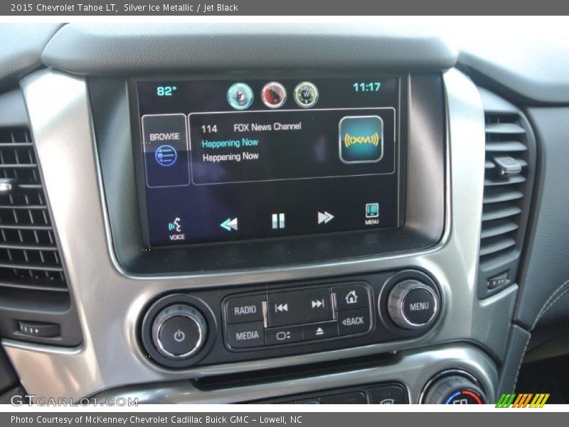 Silver Ice Metallic / Jet Black 2015 Chevrolet Tahoe LT