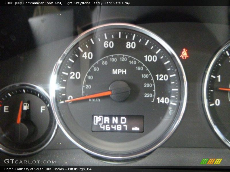 Light Graystone Pearl / Dark Slate Gray 2008 Jeep Commander Sport 4x4