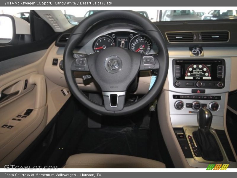 Candy White / Desert Beige/Black 2014 Volkswagen CC Sport