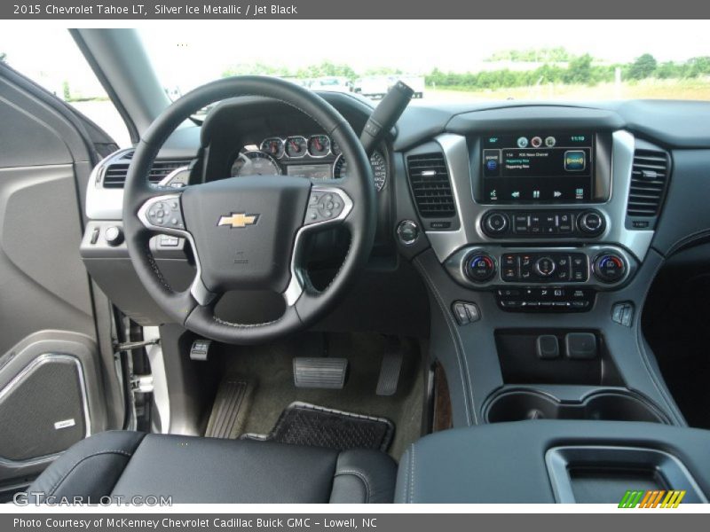 Silver Ice Metallic / Jet Black 2015 Chevrolet Tahoe LT