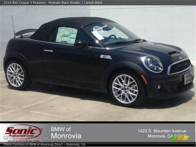 Midnight Black Metallic / Carbon Black 2014 Mini Cooper S Roadster