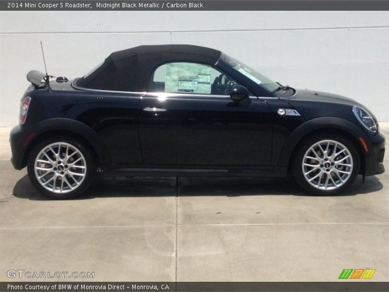 Midnight Black Metallic / Carbon Black 2014 Mini Cooper S Roadster