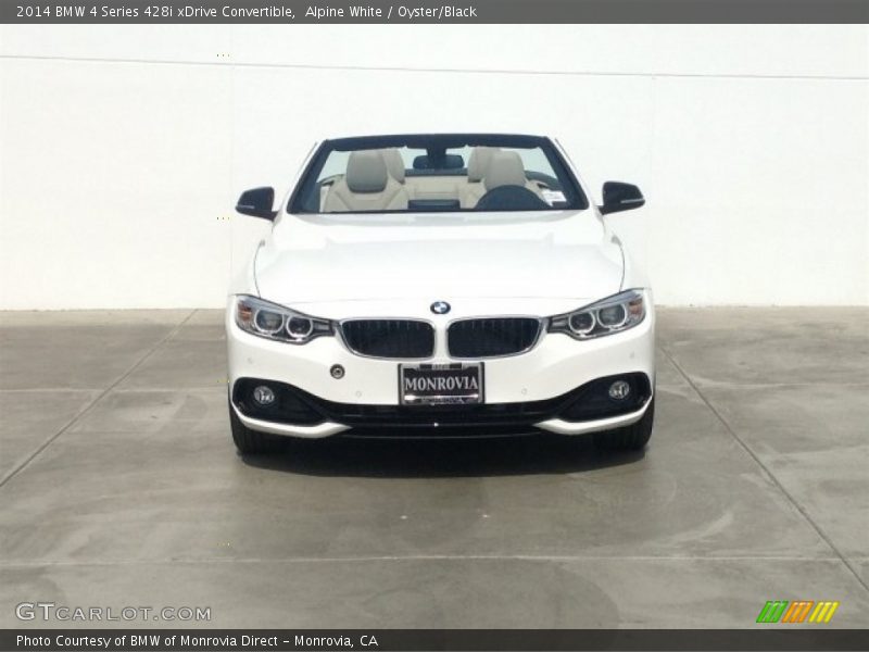 Alpine White / Oyster/Black 2014 BMW 4 Series 428i xDrive Convertible