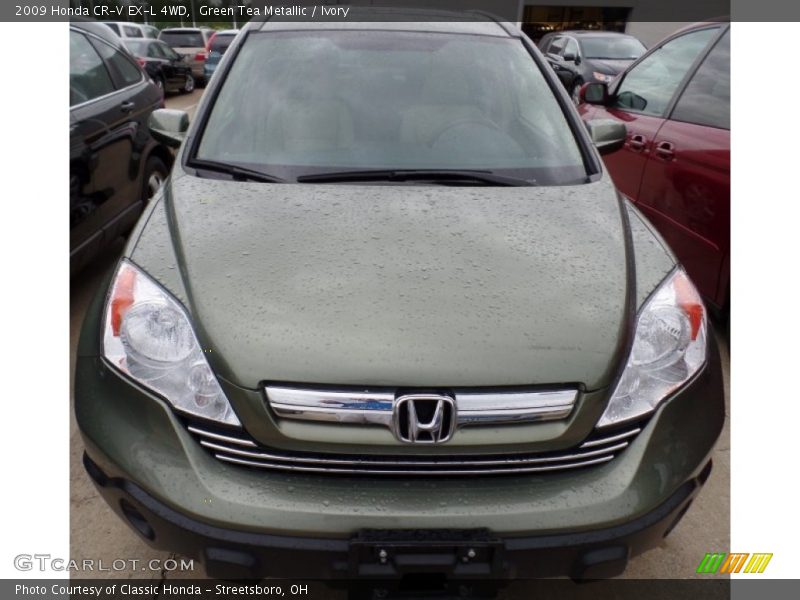 Green Tea Metallic / Ivory 2009 Honda CR-V EX-L 4WD