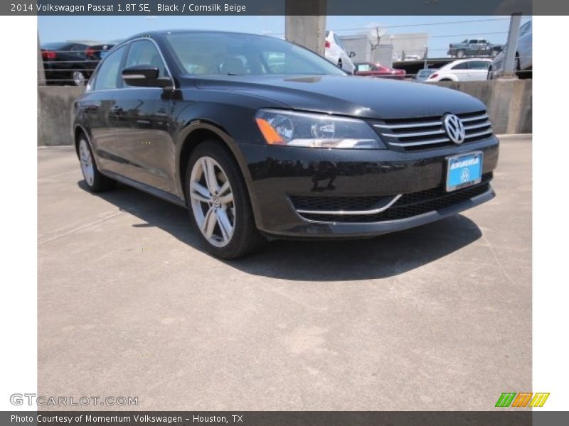 Black / Cornsilk Beige 2014 Volkswagen Passat 1.8T SE