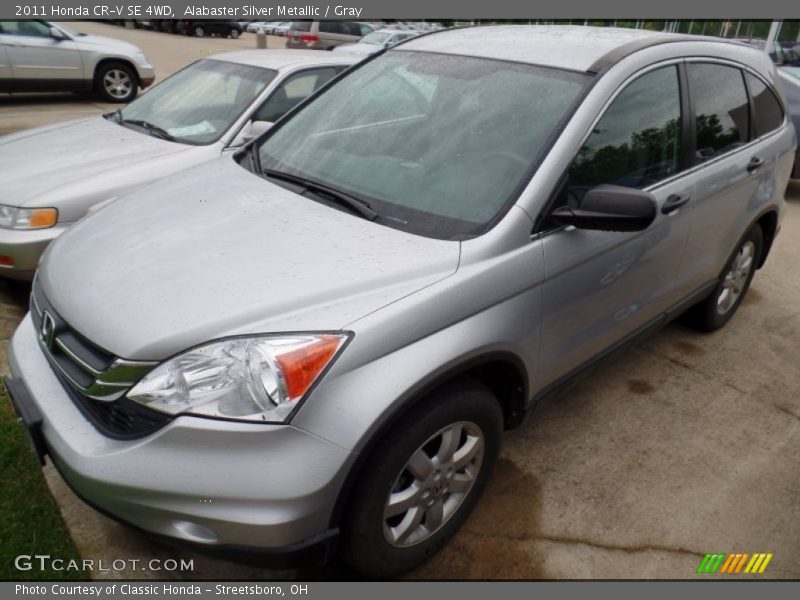 Alabaster Silver Metallic / Gray 2011 Honda CR-V SE 4WD