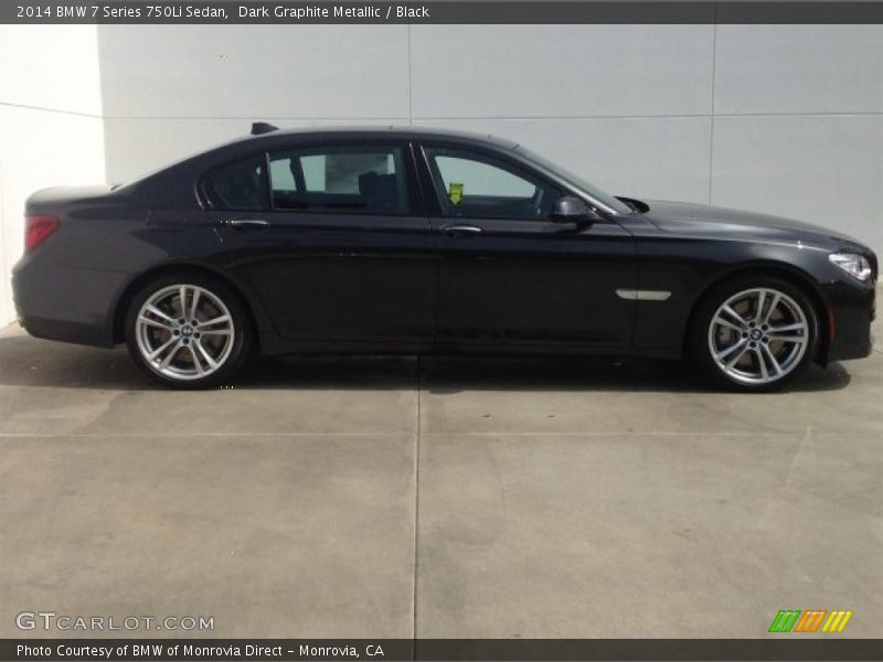 Dark Graphite Metallic / Black 2014 BMW 7 Series 750Li Sedan