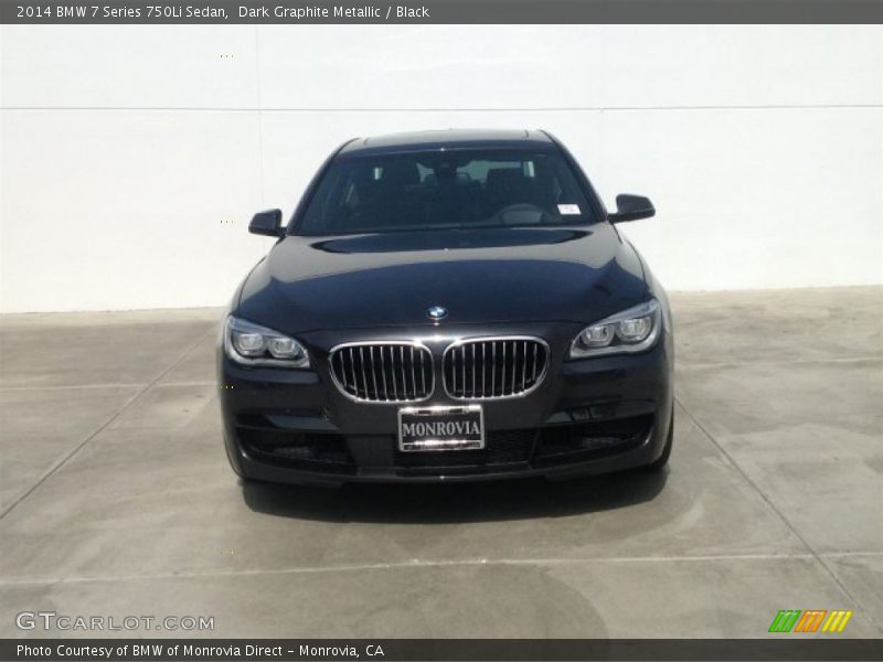Dark Graphite Metallic / Black 2014 BMW 7 Series 750Li Sedan