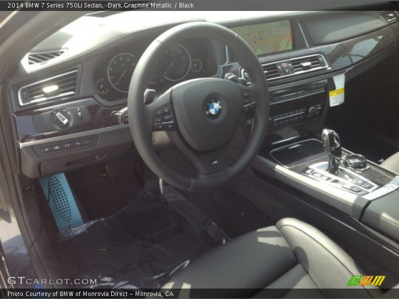 Dark Graphite Metallic / Black 2014 BMW 7 Series 750Li Sedan