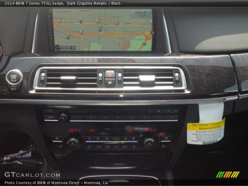 Dark Graphite Metallic / Black 2014 BMW 7 Series 750Li Sedan