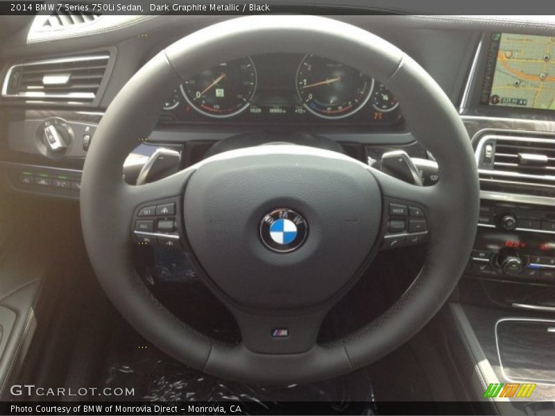 Dark Graphite Metallic / Black 2014 BMW 7 Series 750Li Sedan