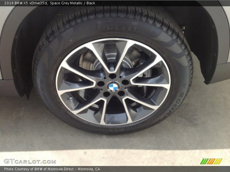 Space Grey Metallic / Black 2014 BMW X5 xDrive35d