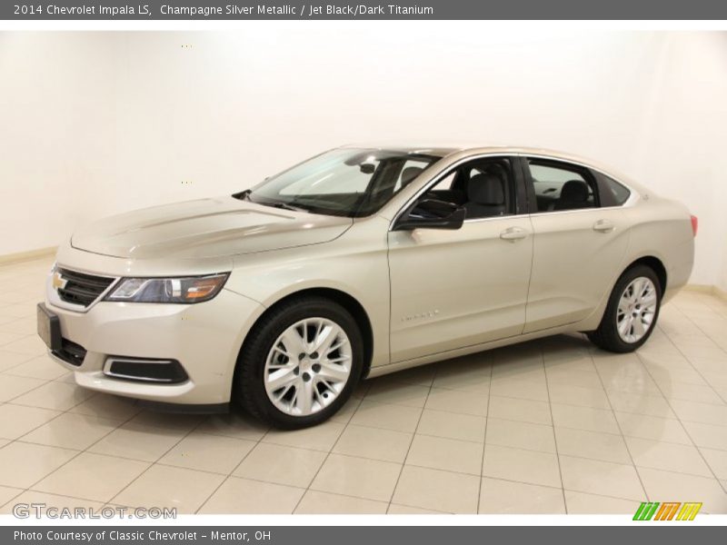 Champagne Silver Metallic / Jet Black/Dark Titanium 2014 Chevrolet Impala LS