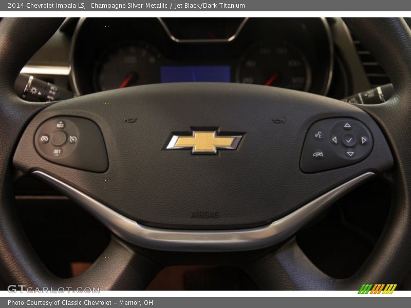 Champagne Silver Metallic / Jet Black/Dark Titanium 2014 Chevrolet Impala LS