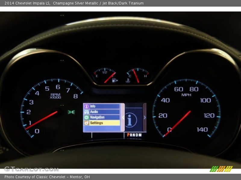 Champagne Silver Metallic / Jet Black/Dark Titanium 2014 Chevrolet Impala LS