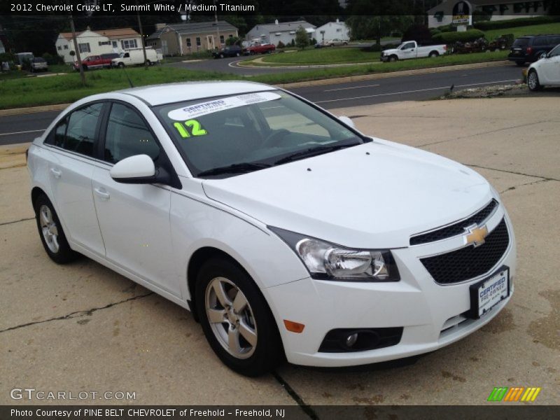 Summit White / Medium Titanium 2012 Chevrolet Cruze LT