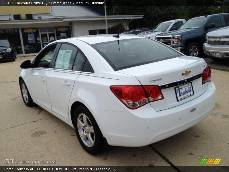 Summit White / Medium Titanium 2012 Chevrolet Cruze LT