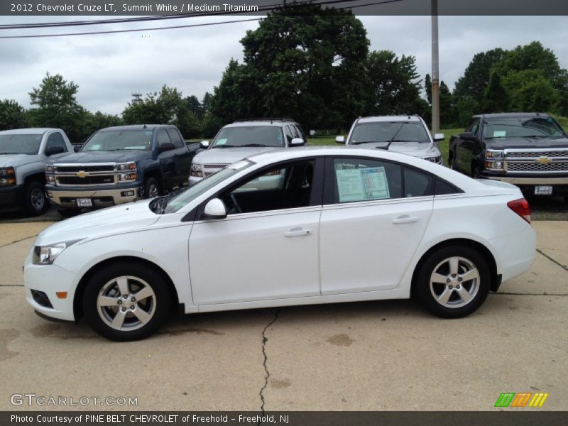 Summit White / Medium Titanium 2012 Chevrolet Cruze LT