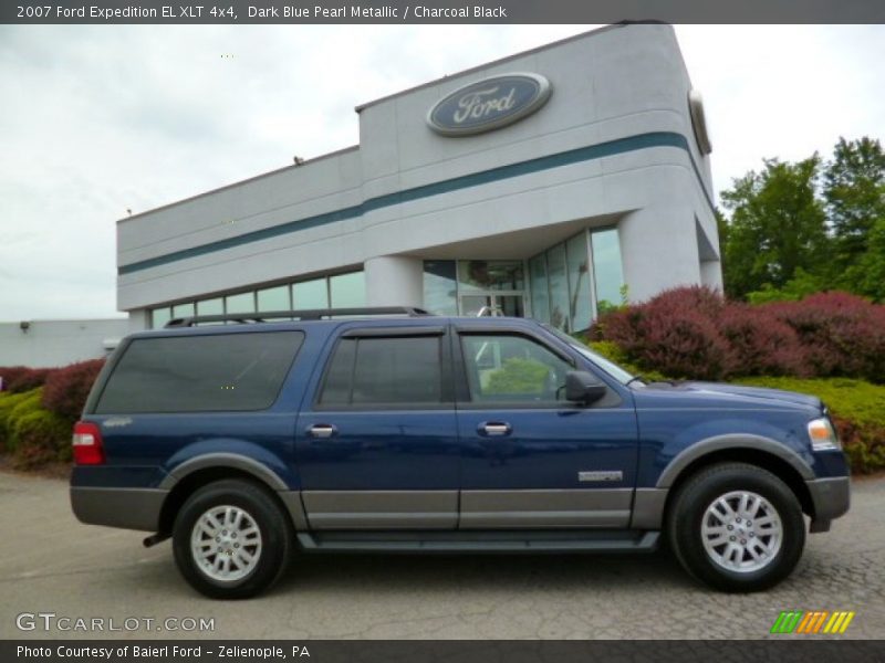 Dark Blue Pearl Metallic / Charcoal Black 2007 Ford Expedition EL XLT 4x4