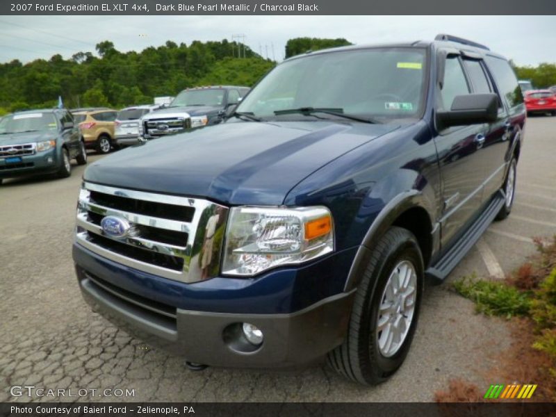 Dark Blue Pearl Metallic / Charcoal Black 2007 Ford Expedition EL XLT 4x4