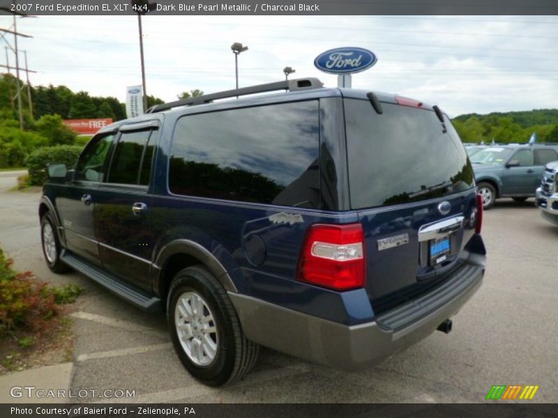 Dark Blue Pearl Metallic / Charcoal Black 2007 Ford Expedition EL XLT 4x4