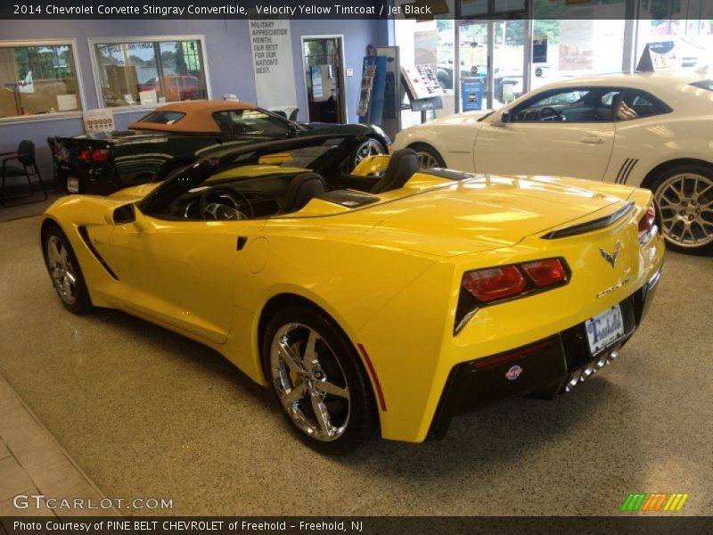 Velocity Yellow Tintcoat / Jet Black 2014 Chevrolet Corvette Stingray Convertible