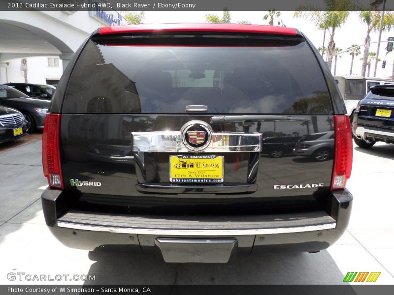 Black Raven / Ebony/Ebony 2012 Cadillac Escalade Hybrid 4WD