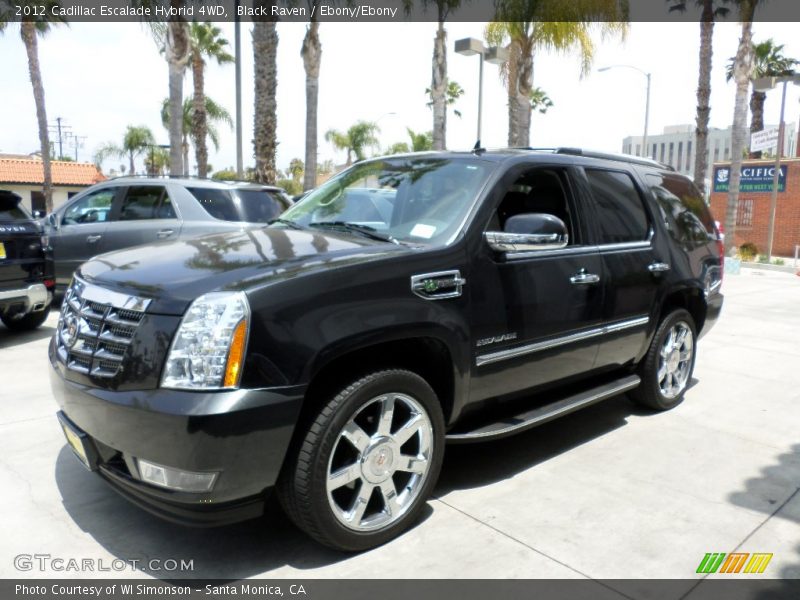 Black Raven / Ebony/Ebony 2012 Cadillac Escalade Hybrid 4WD