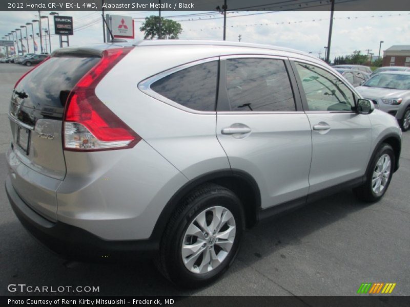 Alabaster Silver Metallic / Black 2012 Honda CR-V EX-L 4WD