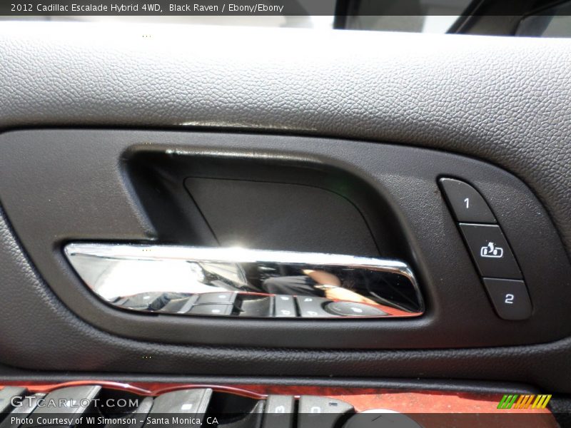 Black Raven / Ebony/Ebony 2012 Cadillac Escalade Hybrid 4WD