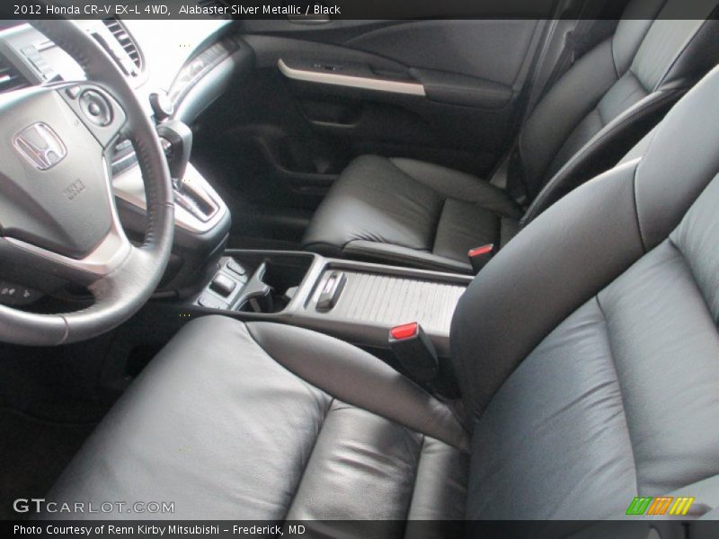 Alabaster Silver Metallic / Black 2012 Honda CR-V EX-L 4WD