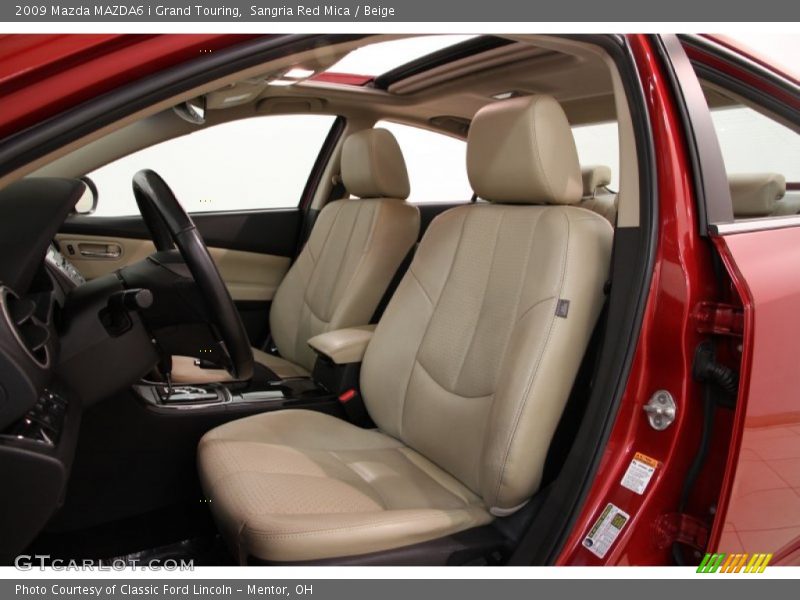 Sangria Red Mica / Beige 2009 Mazda MAZDA6 i Grand Touring