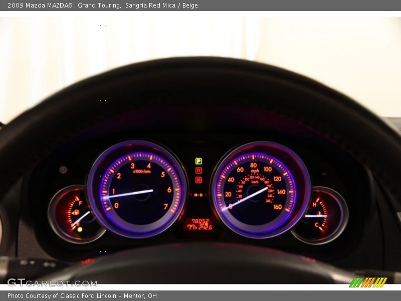 Sangria Red Mica / Beige 2009 Mazda MAZDA6 i Grand Touring