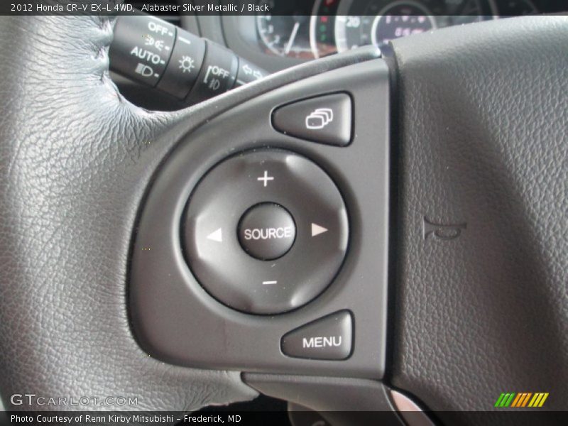 Alabaster Silver Metallic / Black 2012 Honda CR-V EX-L 4WD