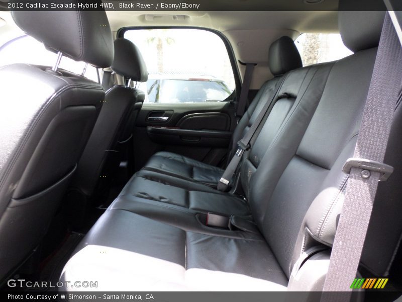 Rear Seat of 2012 Escalade Hybrid 4WD