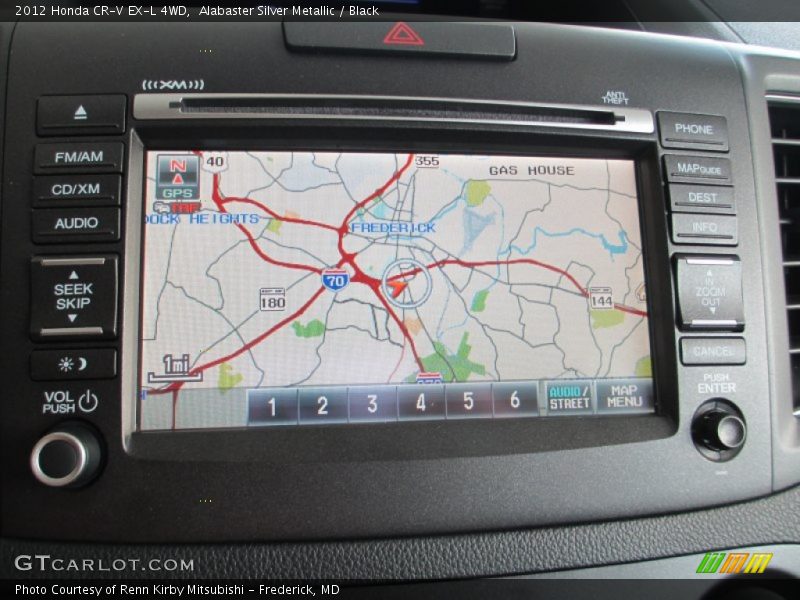 Alabaster Silver Metallic / Black 2012 Honda CR-V EX-L 4WD