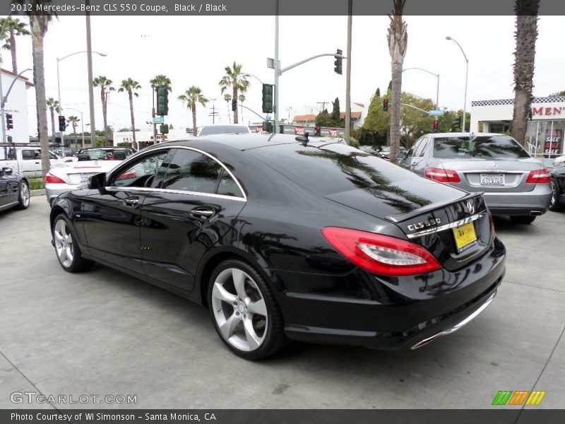 Black / Black 2012 Mercedes-Benz CLS 550 Coupe