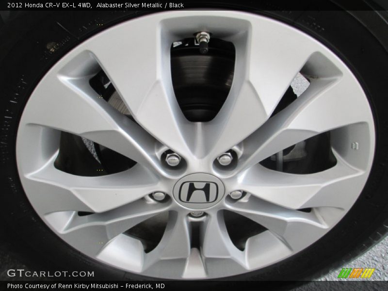 Alabaster Silver Metallic / Black 2012 Honda CR-V EX-L 4WD