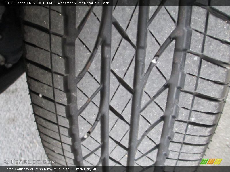 Alabaster Silver Metallic / Black 2012 Honda CR-V EX-L 4WD