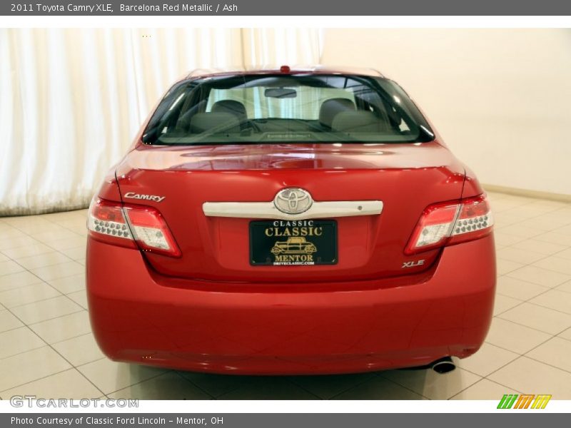 Barcelona Red Metallic / Ash 2011 Toyota Camry XLE