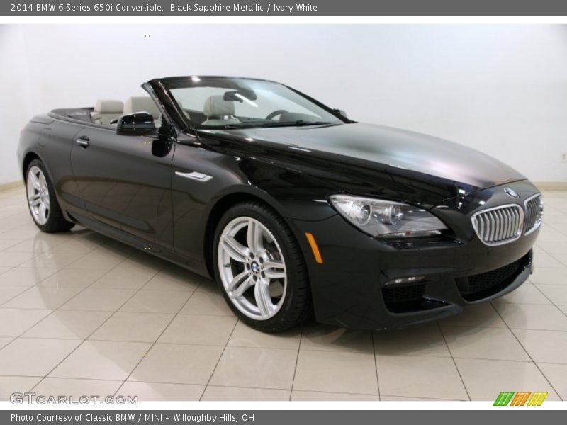 Front 3/4 View of 2014 6 Series 650i Convertible