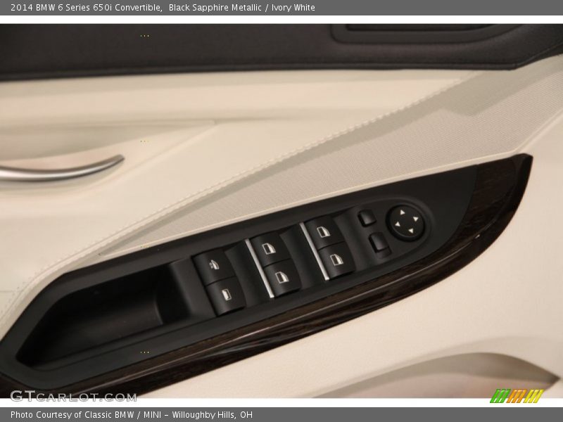 Controls of 2014 6 Series 650i Convertible