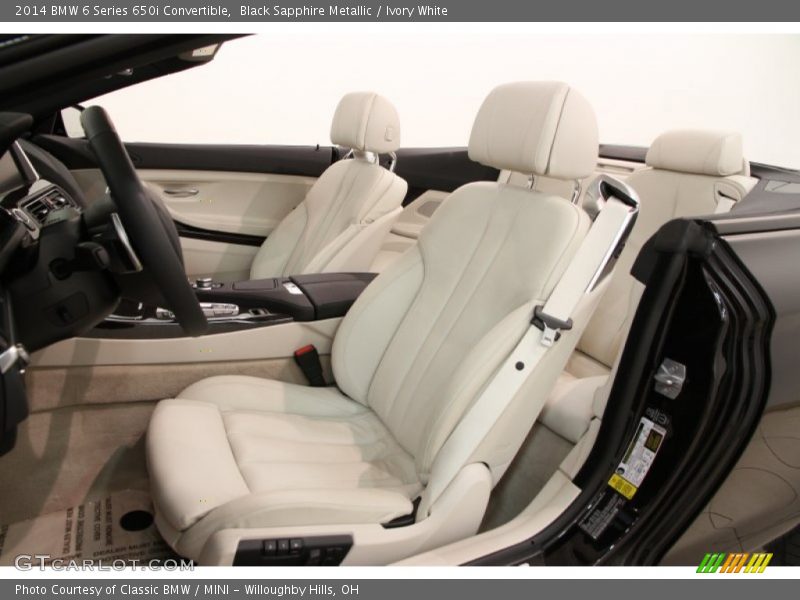 Front Seat of 2014 6 Series 650i Convertible