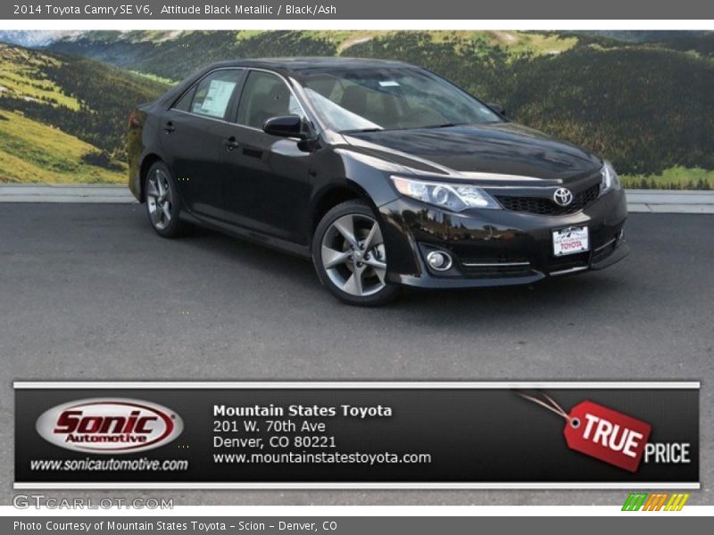 Attitude Black Metallic / Black/Ash 2014 Toyota Camry SE V6